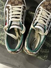 Gucci Gg Canvas Women   s Low Top Sneakers Eu 38 Beige Brown Designer Lace Up Shoe