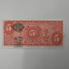 Banco Peninsular Mexicano Mexico 5 Cinco Pesos Banknote 1914 Serie A  219258