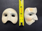 A Pair Of Vintage Phantom Of The Opera Mask Magnets 3  Ceramic Excellent Cond 