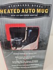 Stainless Steel Heated Auto Mug Coffee Soup Warmer   12v Car Power Adapter Stl