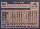 1984 Topps Marc Hill Auto Card  698 Chicago White Sox Baseball Signed Mlb 