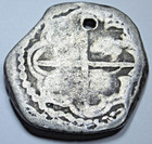 1576-77 Philip Ii Bolivia Rare M Assayer 2 Reales 1500 s Spanish Holed Cob Coin