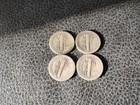 Four Coins  4x  Mercury Dime  10c  90  Silver - Circulated 23p 38p 43p 45d