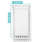 4 Pack Fitted Crib Sheets 28  X 52   Soft Breathable Neutral 100  Cotton Jers   