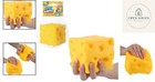Soft And Squeezable Yellow Cheese Block - Ideal For Stress Relief   Fun Play