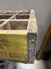 Coca-cola Yellow Wooden Bottle Crate 24 Slot Carrier Coke Box Vintage