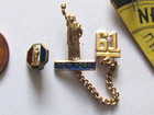 Vintage New York   Liberty Travel Souvenir Lot Pin Token Photo In Nutshell