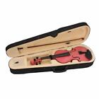 1 4 Violin Set For Kids  Pink Acoustic Violin Fiddle For Kids Beginners