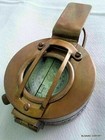 Prismatic Calibrated Brass 3-inch Antique Engineering Miner Surveyor Compass