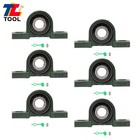 6pcs Ucp204-12 Self-aligning Pillow Block Bearing 2-bolt 3 4  Bore Solid Base