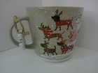 Holiday Dachshund Dog Christmas Reindeer Cup Mug 16 Oz