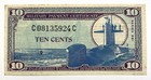Series 681 Ten Cents Military Payment Certificate Mpc - Crisp  ef au 