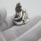 Vintage Italian Handmade Genuine Silver Mermaid Rare Solid Figurine