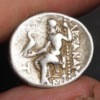 Alexander The Great Drachm 310bc Ancient Greek Silver Coin Zeus Hercules