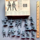 15 Vintage 1983 Matchbox 54mm Plastic Wwii German Army Toy Soldier Figures N Box