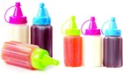 6 Pack Mini Condiment Squeeze Bottles Ketchup Mustard Mayo Travel Bbq 1 18oz