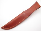 Basketweave 6  Blade Brown Leather Fixed Skinner Hunter Hunting Knife Sheath