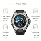Multifunctional Sport Men Watch Digital Luminous Date Outdoor Night Light Black