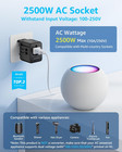Universal Travel Adapter  International Travel Plug Adapter With 3 Usb-c     2 Usb