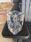 Crystal Glass Hologram Souvenir Papperweight St  Peter s Basilica Rome