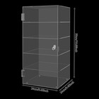 5-tier Acrylic Display Case Large Capacity Clear Countertop Showcase With Lock