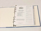 New Unused Hallmark Stories Address Book Blue Gingham Fabric Denim Material