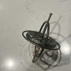 Vtg 50s Original Gyroscope Metal Spinning Top Red Center Classic Toy
