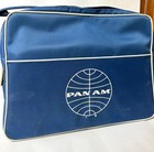 Pan Am Airlines Vintage Blue Shoulder  Crew Bag