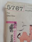 Animals Toys Stuffed Simplicity 5767 Craft Sewing Transfer Pattern Cut Vtg Soft