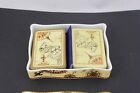 Wedgwood Atlas Playing Card Holder W  2 Decks Of Cards