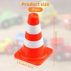 30pcs Mini Traffic Cones  Plastic Miniature Road Safety Cones Training Small   