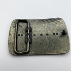 Vintage Mack Truck Bulldog Belt Buckle Brass With Leather Face