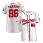 Custom Pinstripe Baseball Jersey  Personalized Team Name Number  Matching Couple