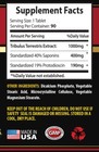 Tribulus Estrogen - Tribulus Extract 1000 - Testosterone Booster High - 180 Tab