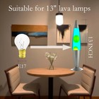 Lava Lamp Replacement Bulbs S11 E17 Base 25w 120v Warm Light Bulb 2 Pack Kit