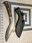 Condor Tool   Knife 14 7 8  Heavy Duty Kukri Blade Walnut Fixed Knife 181310hc