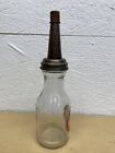 Sinclair Pennsylvania Motor Oil Bottle Spout Cap Glass Vintage Style Gas Station
