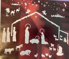 Christmas Nativity Complete Set Vintage Stik-ees Vinyl Decals Window Clings New