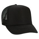 Otto 5 Panel High Crown Polyester Foam Front Mesh Back Snapback Trucker Cap