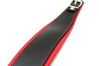 Red - Black 5cm Accordion Genuine Leather Straps 120 Bass