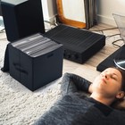 Vinyl Record Storage Box For 12inch Lpsholds Up To 80 Albums Collapsible Storag