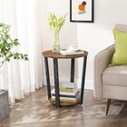 Round Wood End Table Sofa Side Coffee Table Living Room Bedroom Nightstand New