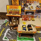 Vintage Matchbox Motors Car Dealership Service Garage Playset W Box 1985