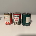 Lot Of 3 Oil Can Bank   Sinclair Dino Motor Sinclair Extra Duty Triple X Opaline