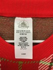 New Disney Mickey Mouse Plaid Red Christmas Holiday Sweater Jumper Pullover Xl