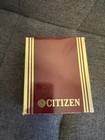 Vintage Citizen Women s Quartz Watch Gold Tone Black Dial Textured Bracelet Nos