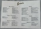 Vintage Gaddi s Restaurant Menu 5-85 Immortals The Peninsula Hotel Hong Kong Art