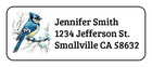 30 Blue Bird Personalized Return Address Labels Stickers Tags Christmas