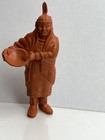 Vintage 1950s Rare Earliest Marx 60mm Rubber Soft Cowboy Indians Western Playset