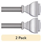 Adjustable Curtain Rod Brushed Nickel Includes Mounting Hardware 48-84 Inch New